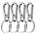 4Pcs Carabiner Clip Keychain Metal Carabiner Shape Key Ring Keyring Key Holder Clips Hook Holder Organizer for Car Keys Finder f