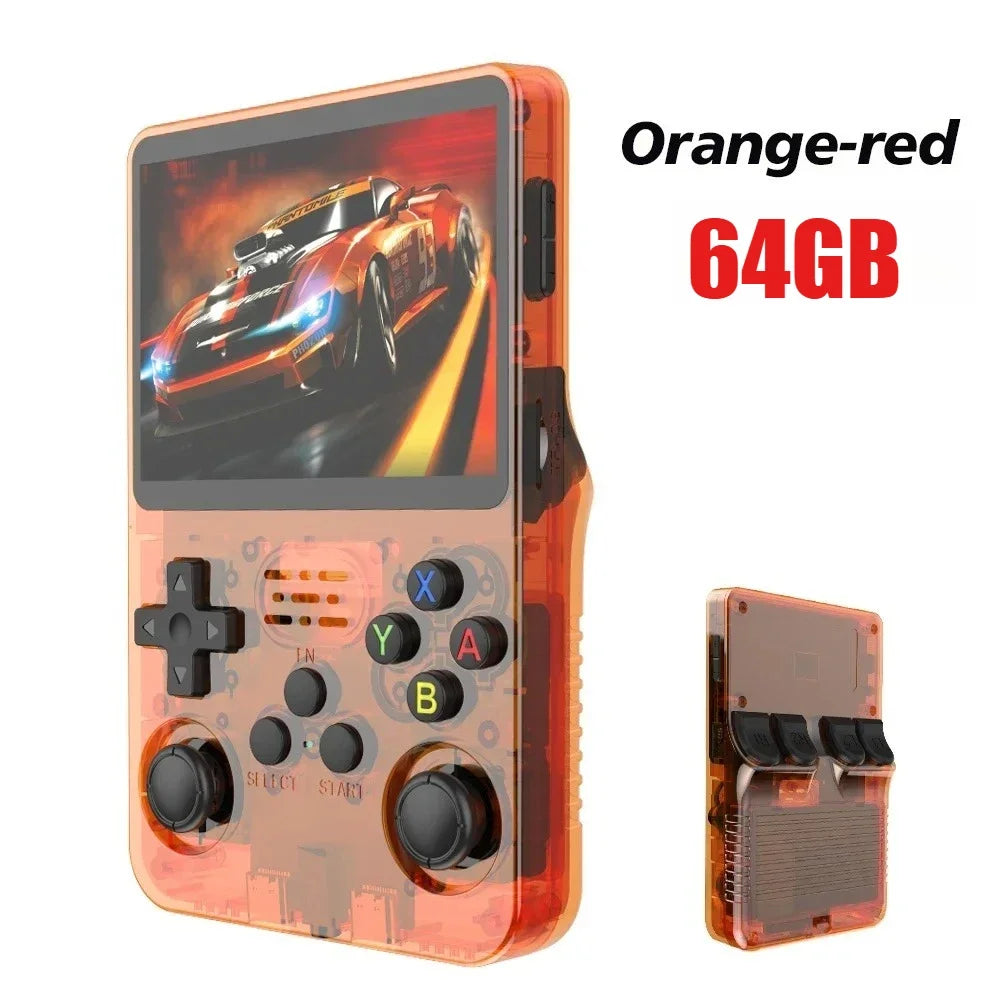 BOYHOM R36S Retro Handheld Video Game Console Linux System 3.5 Inch IPS Screen R35s Pro Portable Pocket Video Player 64GB Games