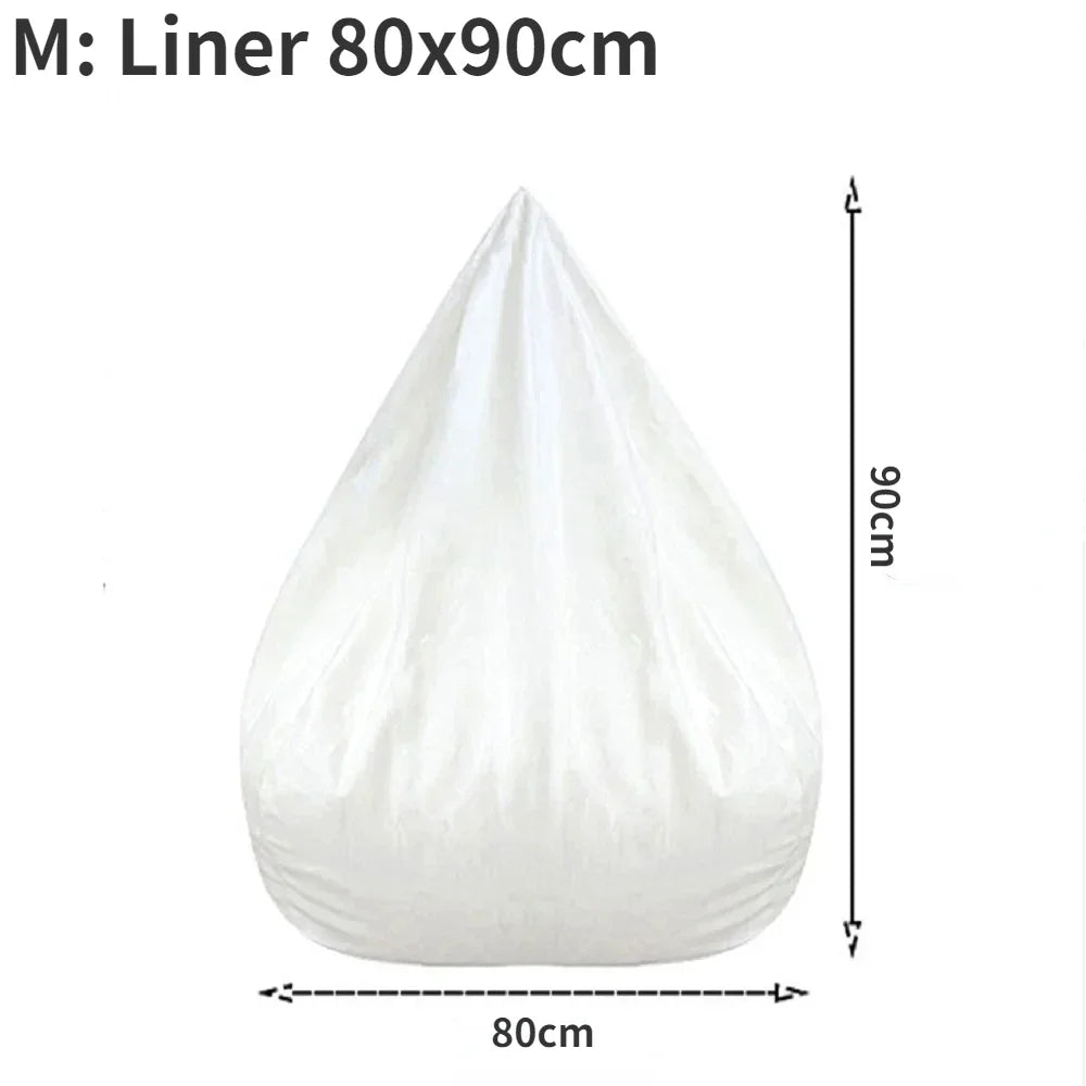 OTAUTAU Large Bean Bag Chair Sofa Cover Without Filler Lazy Corner Seat Beanbag Couch Has Replacement Sofa Inner Liner for Sale