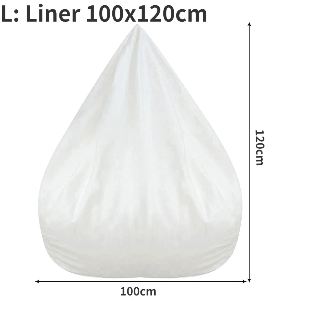 OTAUTAU Large Bean Bag Chair Sofa Cover Without Filler Lazy Corner Seat Beanbag Couch Has Replacement Sofa Inner Liner for Sale