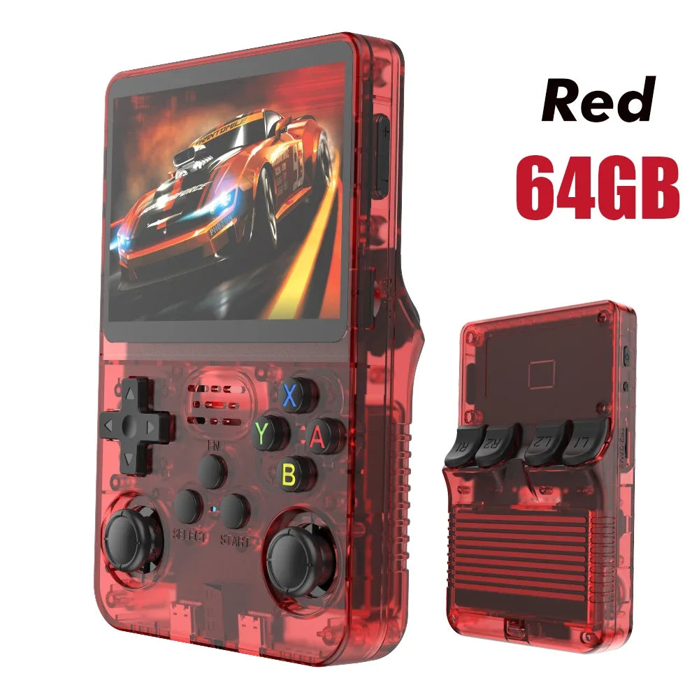 BOYHOM R36S Retro Handheld Video Game Console Linux System 3.5 Inch IPS Screen R35s Pro Portable Pocket Video Player 64GB Games