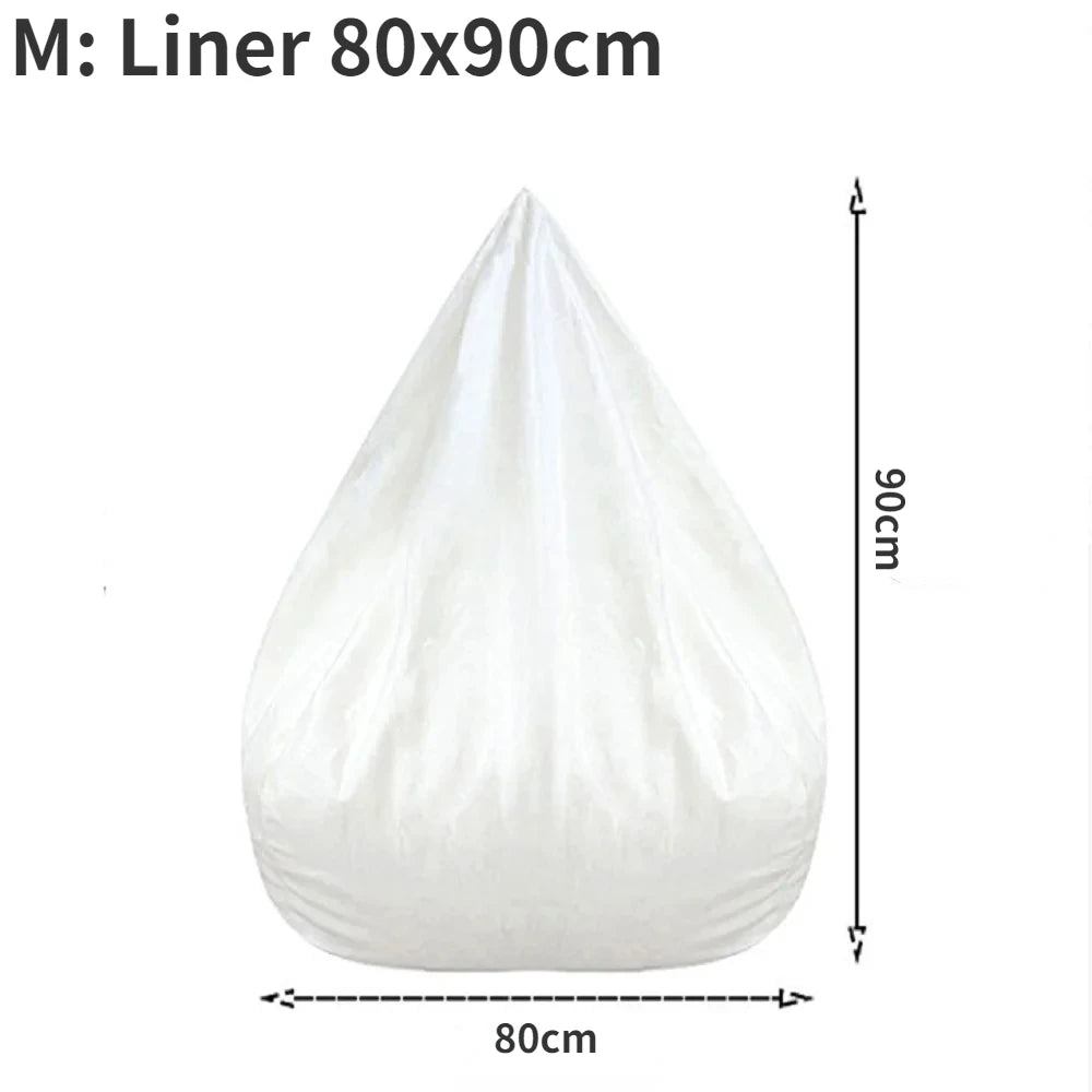 OTAUTAU Large Bean Bag Chair Sofa Cover Without Filler Lazy Corner Seat Beanbag Couch Has Replacement Sofa Inner Liner for Sale