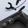 1pc Portable Mini Massage Gun - Deep Tissue Muscle Massager (Black)