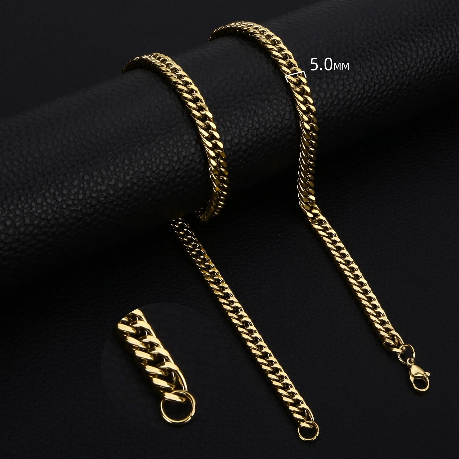 3.5-7MM Wide Stainless Steel Necklaces For Men Punk Cuban Link Chain Choker Women Hip Hop Fashion Party Jewelry Accessories